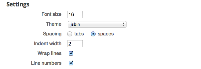 Customise your editor settings